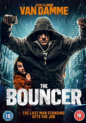 DVD cover for "The Bouncer" featuring Jean-Claude Van Damme and a woman in a cityscape.