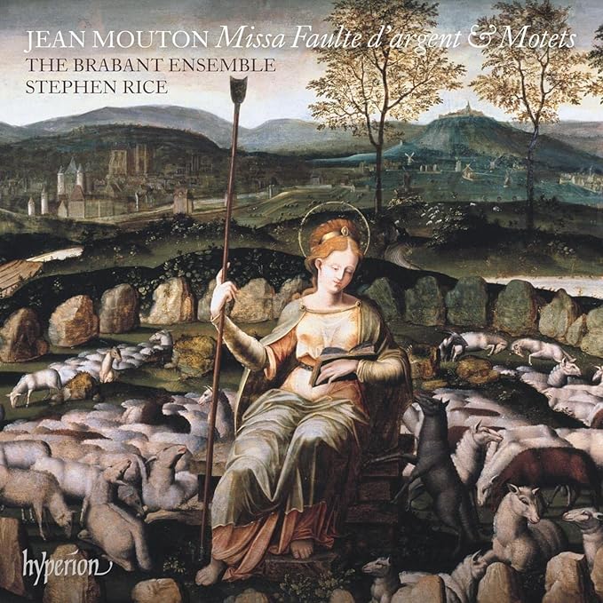 CD cover depicting a woman with sheep in a pastoral landscape.