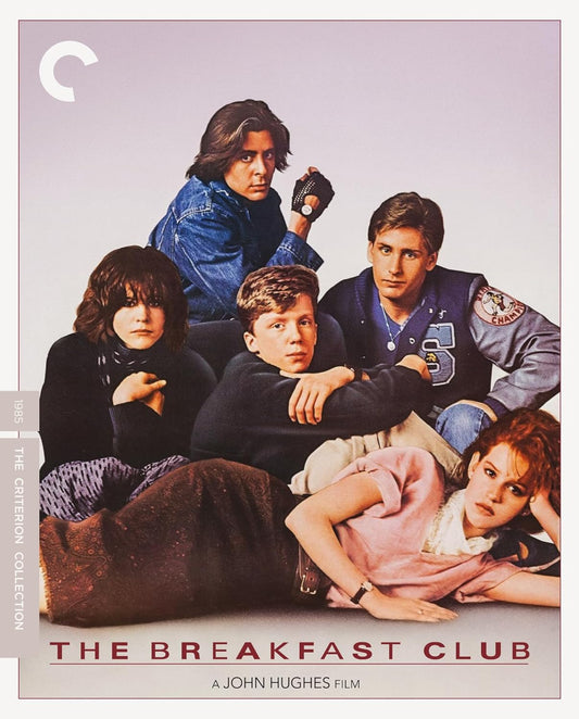 The Breakfast Club movie cover featuring five teenage characters.