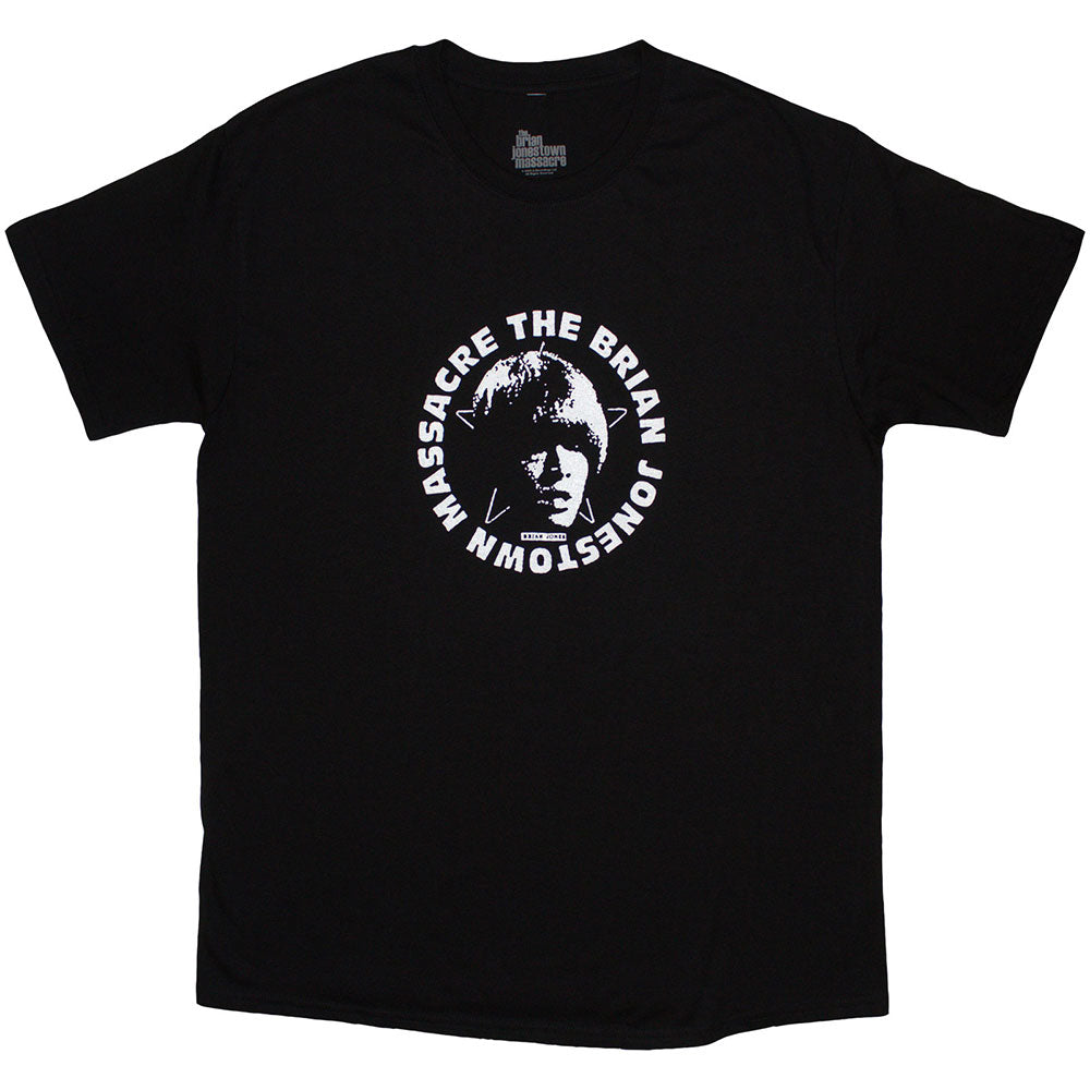Navy blue t-shirt with The Brian Jonestown Massacre logo, size medium.