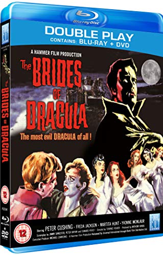 The Brides of Dracula" Blu-ray cover featuring Dracula and women in white.