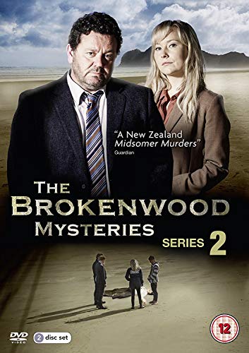 DVD cover of "The Brokenwood Mysteries - S2" featuring two main characters in a desert.