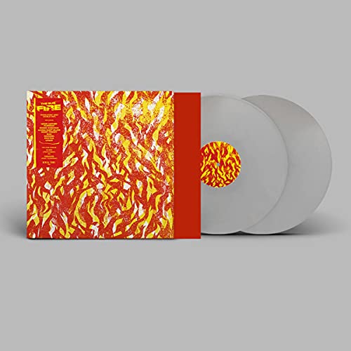The Bug - Fire" vinyl record with fiery orange and yellow cover art.