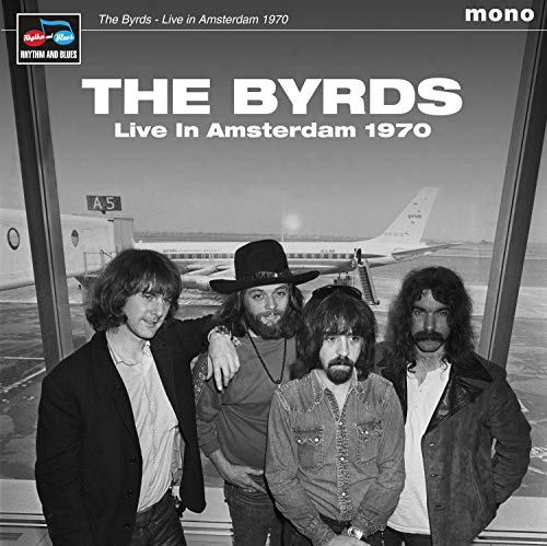 The Byrds album cover, featuring the band with an airplane in the background.