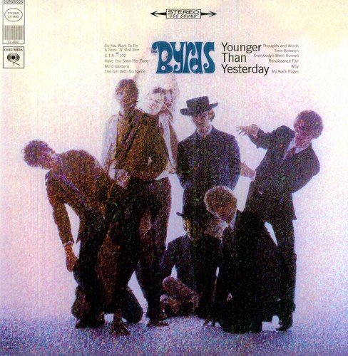 "The Byrds album cover featuring the band members in various poses, 1967."