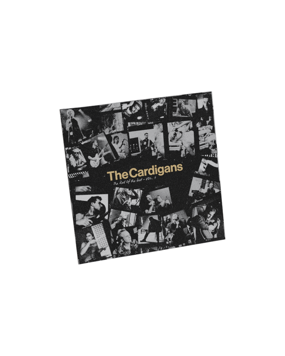 The Cardigans album cover, black and white collage of photos.