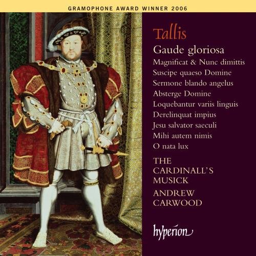 CD cover featuring a portrait of Thomas Tallis and musical titles.