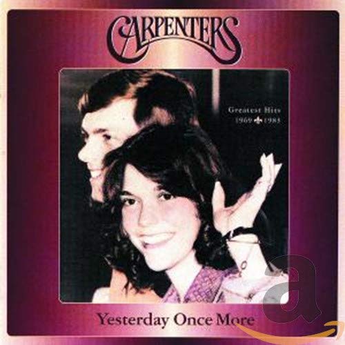 Album cover featuring Richard and Karen Carpenter with the text Carpenters Yesterday Once More.