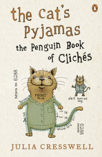 Book cover: illustrated cat in pajamas with sewing pattern details.