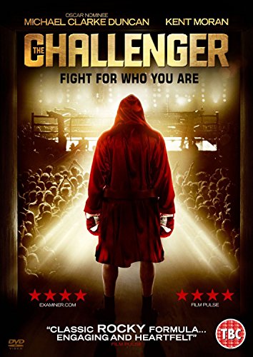 DVD cover for "The Challenger" featuring a boxer in a red robe.