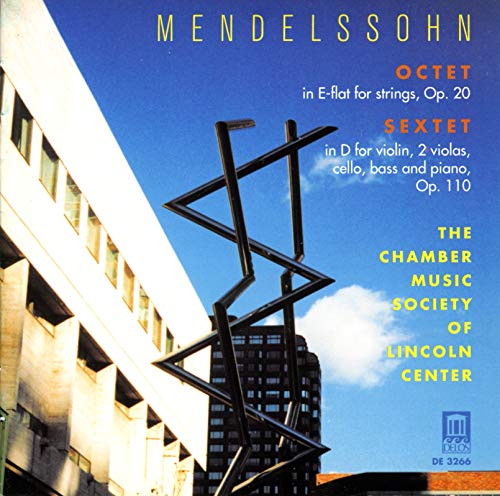CD cover for Mendelssohn chamber music, featuring abstract sculpture art.