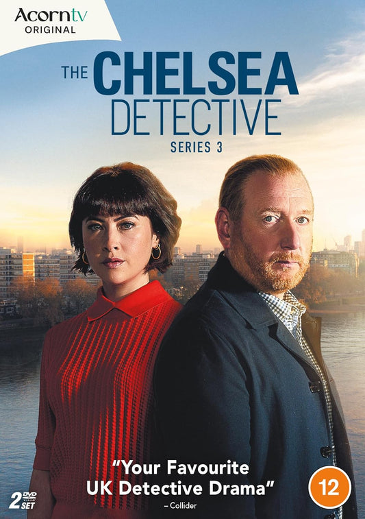 DVD cover for "The Chelsea Detective: Series 3" featuring two actors.