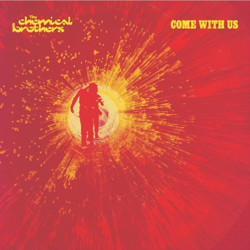 Red album cover for The Chemical Brothers’ “Come With Us” featuring a silhouetted figure.