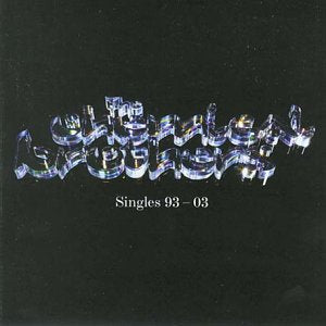CD cover for Chemical Brothers’ “Singles 1993-03” with metallic lettering.