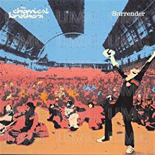 CD cover for The Chemical Brothers’ “Surrender” with a crowd scene.