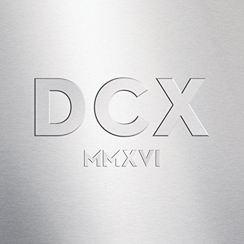 Silver CD cover with embossed letters “DCX” and “MMXVI”.