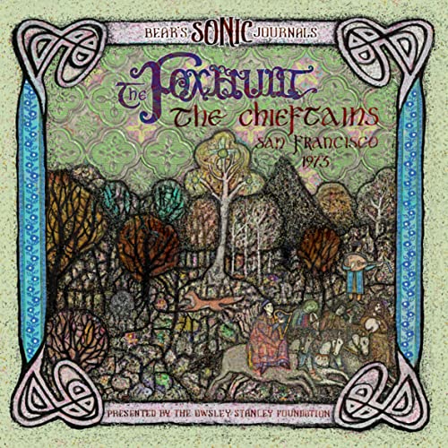 Vinyl album cover: “The Chieftains - Bear’s Sonic Journals” with Celtic art and a hunt scene.