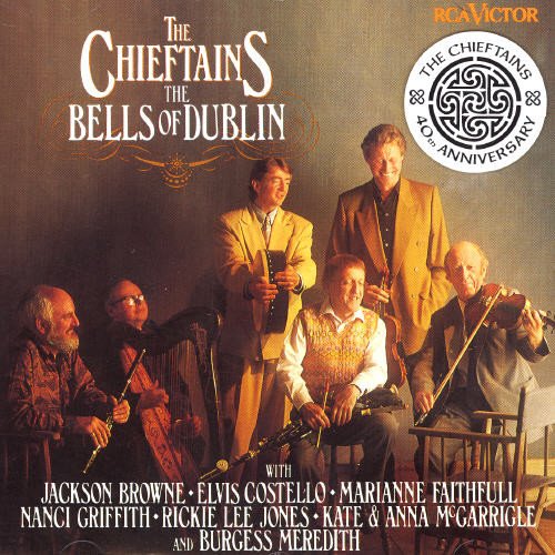 CD cover for The Chieftains’ “The Bells Of Dublin” featuring musicians.