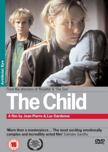 DVD cover for "The Child" featuring two young men and a baby.
