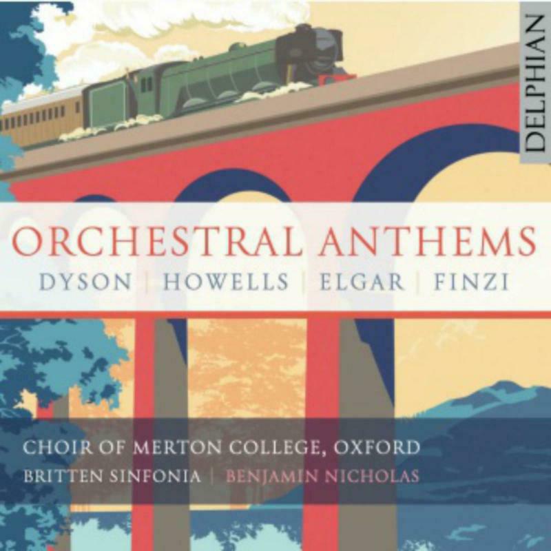 CD cover: train on bridge, text listing composers and choir name.
