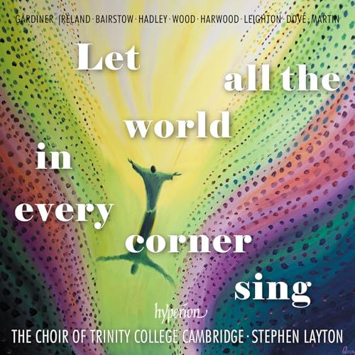 CD cover: abstract colorful background with a silhouetted figure raising arms.