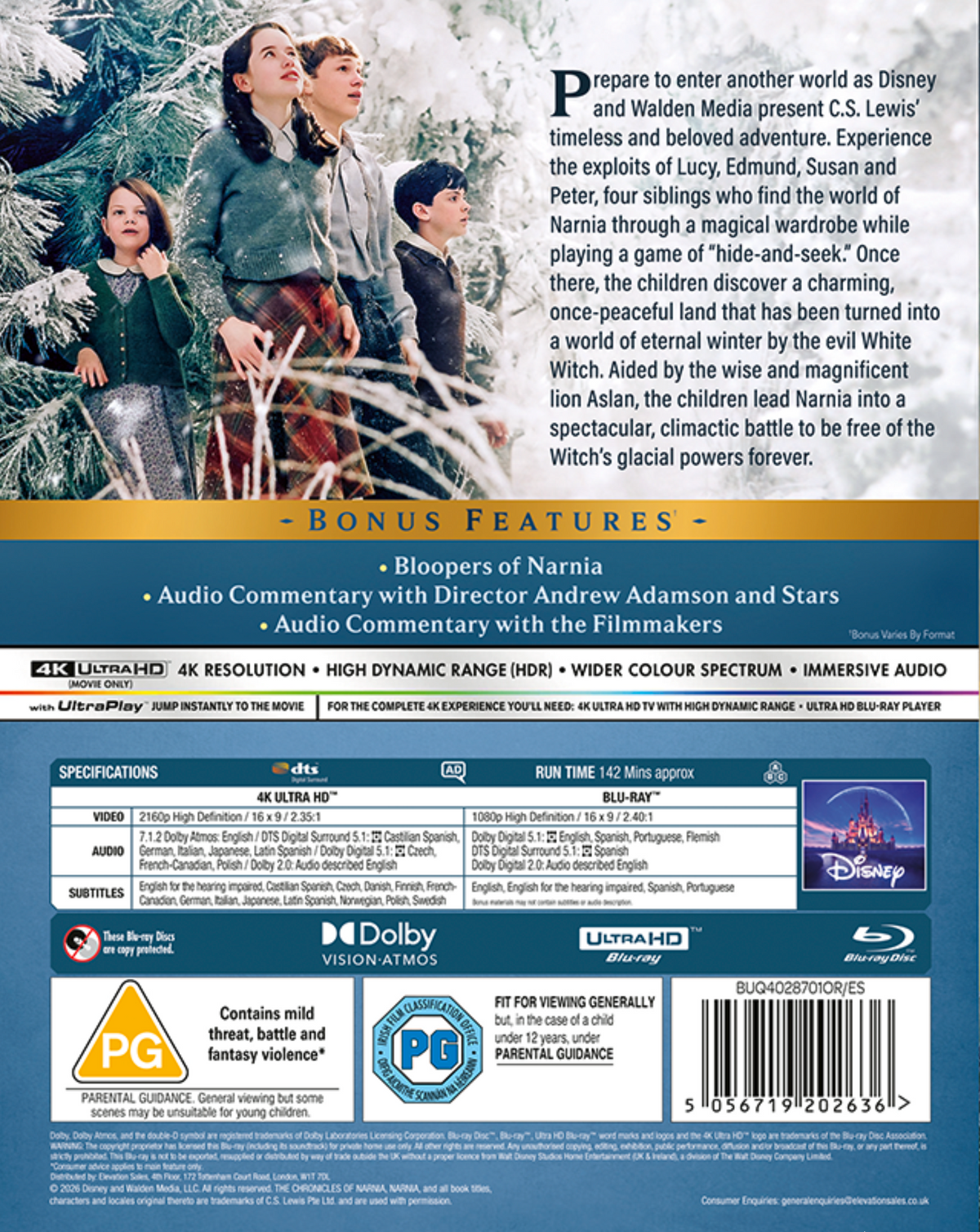 The Chronicles of Narnia: The Lion… [Blu-ray]