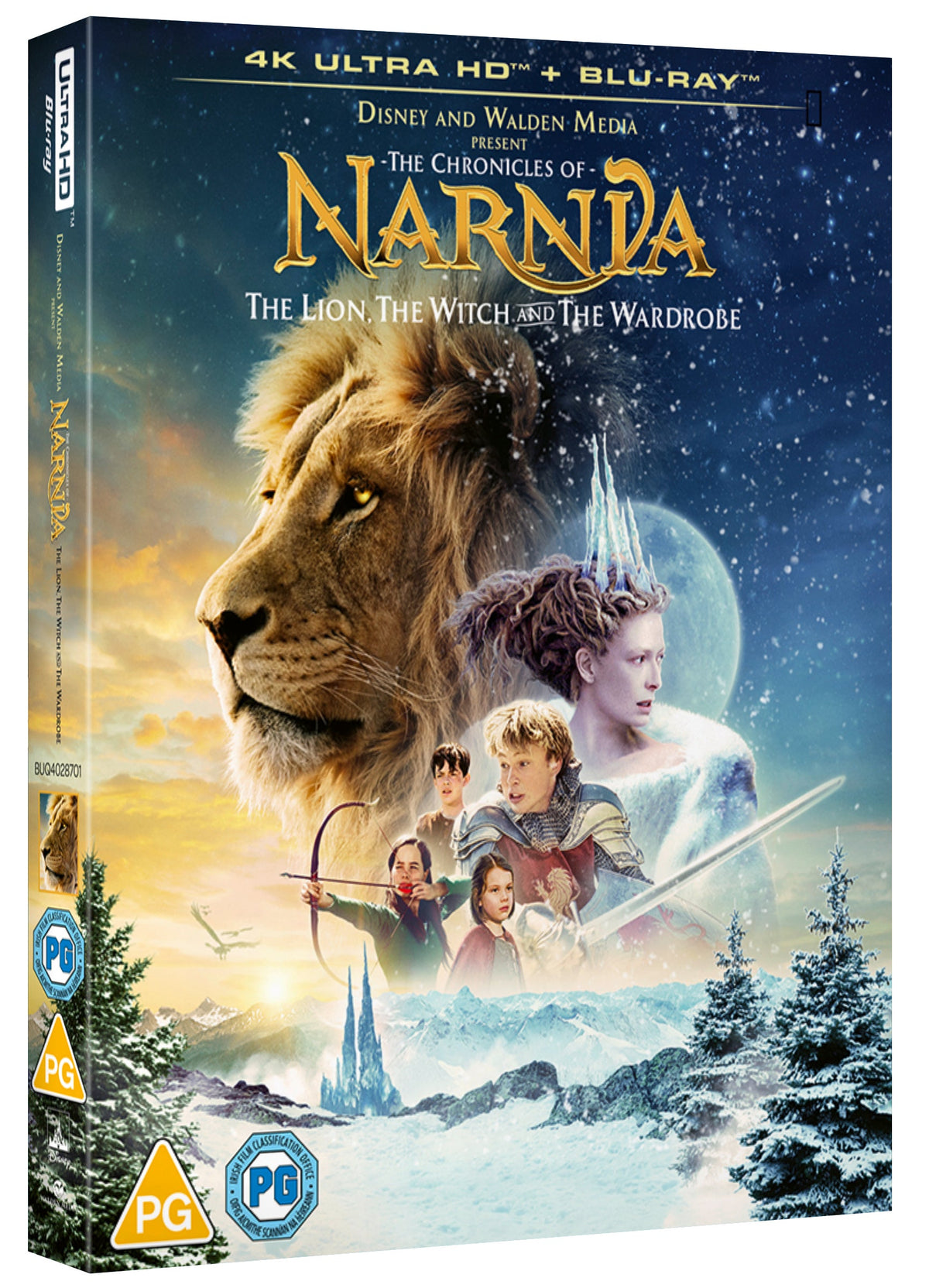 Blu-ray cover for "The Chronicles of Narnia" featuring a lion and children.
