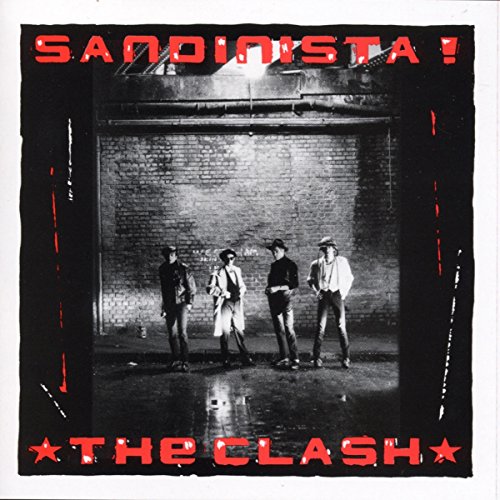 The Clash's "Sandinista" vinyl album cover with a group in a street.