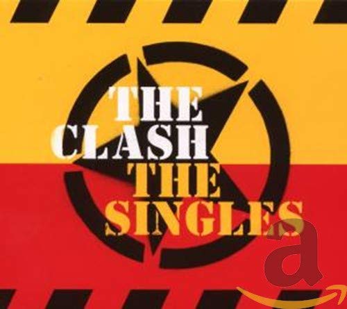The Clash “The Singles” CD cover: black text on yellow and red.