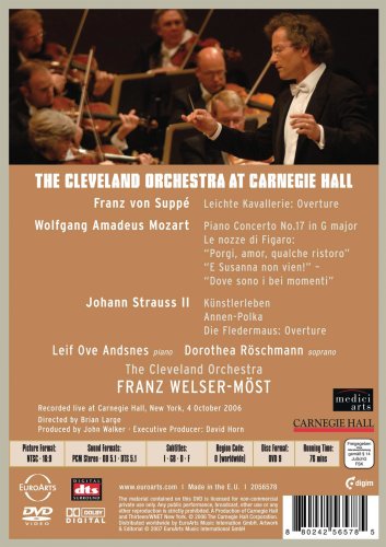 DVD cover for The Cleveland Orchestra at Carnegie Hall performance, 2006.