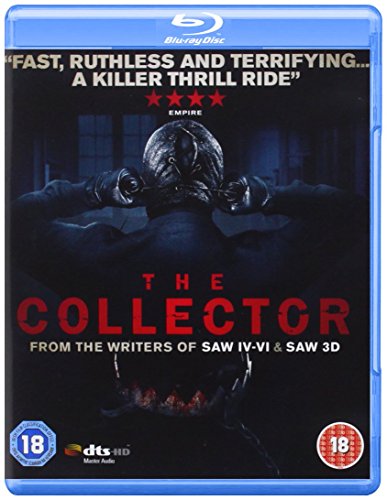 Blu-ray cover for The Collector featuring a masked figure and an 18 age rating.