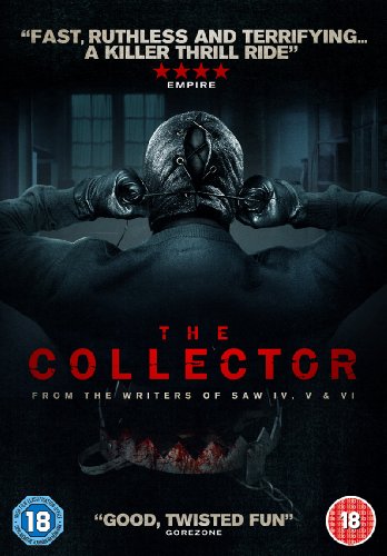 DVD cover for horror film "The Collector" featuring a masked figure.