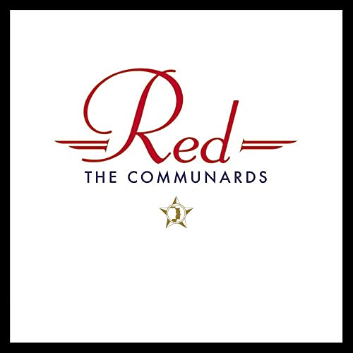 Album cover for The Communards’ “Red” with red script and star.