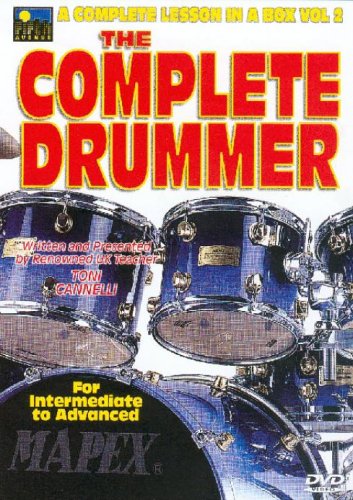 DVD cover for The Complete Drummer Vol 2 featuring blue drums on white background.