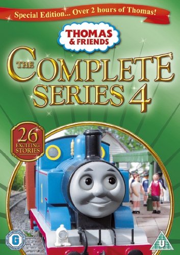 DVD cover for "Thomas & Friends: The Complete Series 4" featuring Thomas the Tank Engine.
