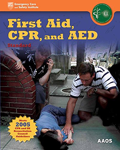 Book cover featuring people practicing first aid and CPR outdoors.