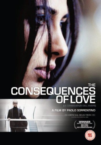 DVD cover for “The Consequences Of Love” featuring a close-up of a woman’s face.