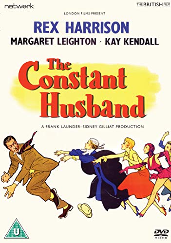 DVD cover for "The Constant Husband" with cartoon figures and red title text.