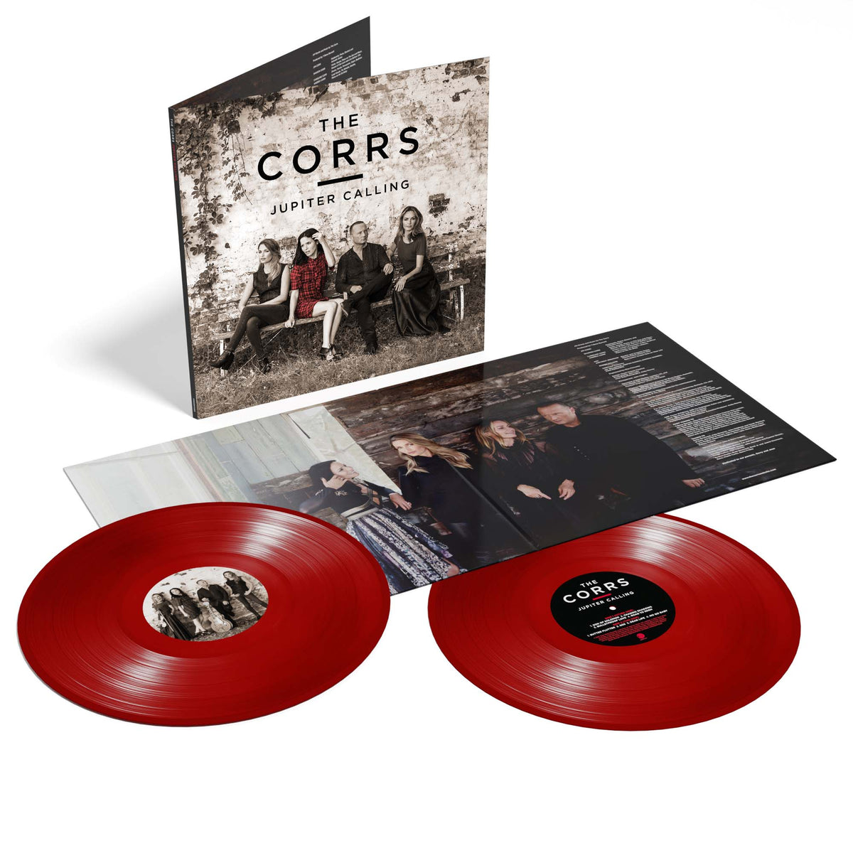 The Corrs' "Jupiter Calling" vinyl record, open packaging with two discs.