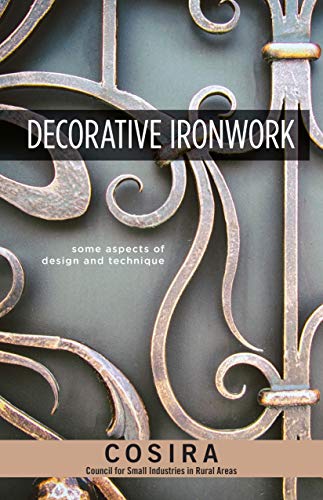 Book cover featuring ornate, scrolling ironwork design in silver and gold.