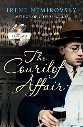 Book cover: a young man in a hat and suit, titled "The Courilof Affair.