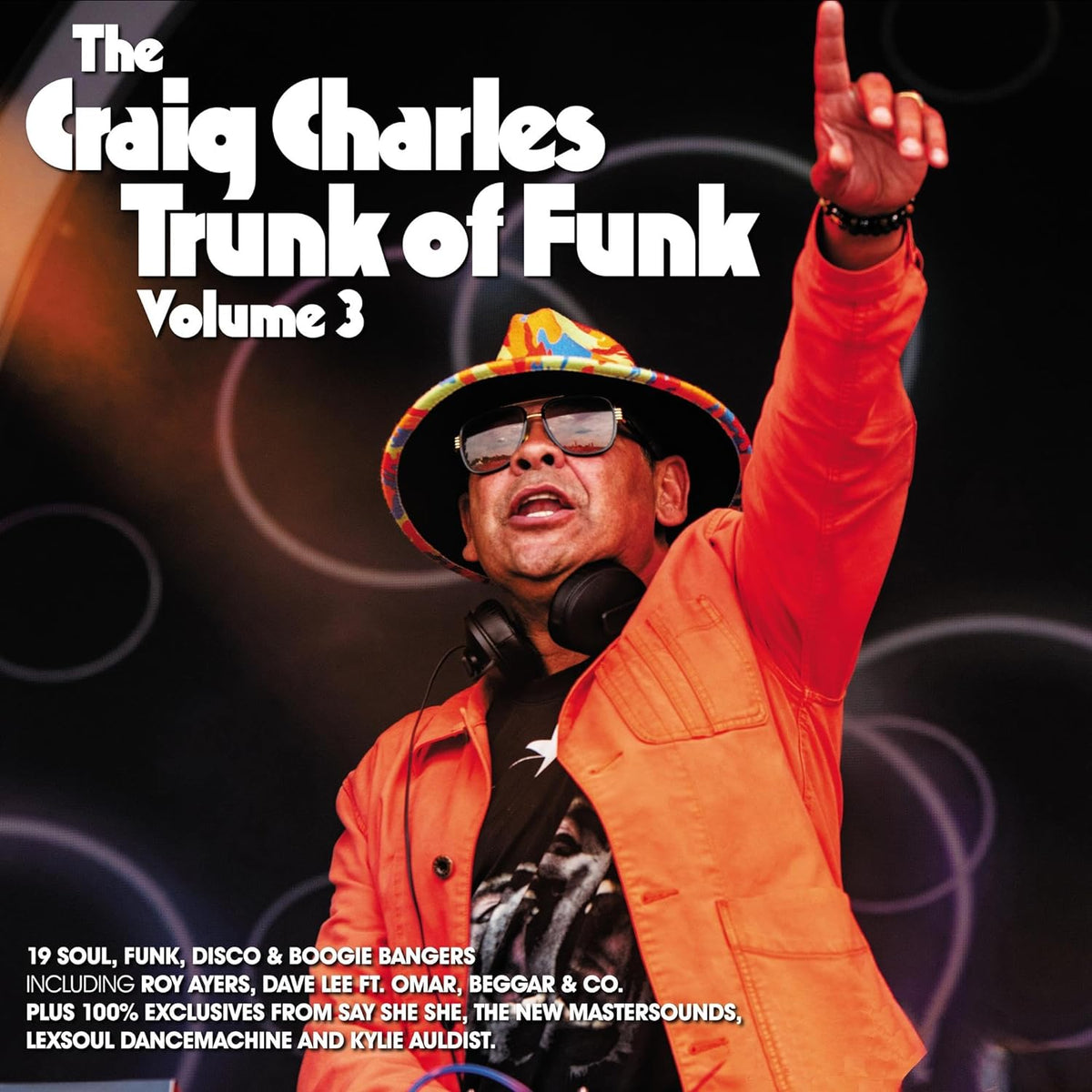 Craig Charles “Trunk Of Funk Vol. 3” CD cover with a pointing man.