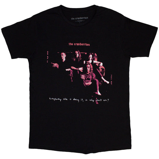 Black t-shirt featuring The Cranberries' "Everybody Else" album artwork, size X-Large.