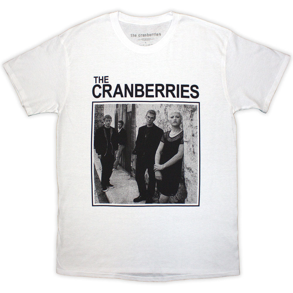 A black unisex X-Large t-shirt featuring a square photograph of The Cranberries.