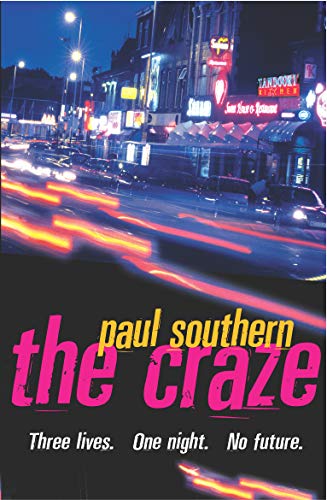 Book cover for "The Craze" with blurred city lights and red text.