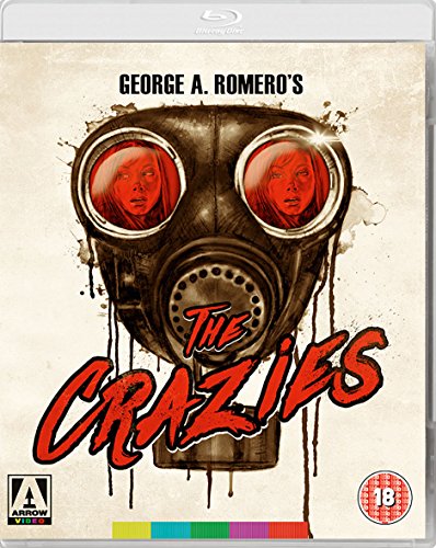 Blu-ray cover for "The Crazies" featuring a gas mask with faces inside.