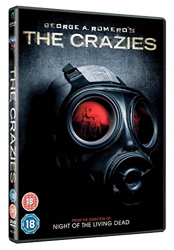 DVD cover for "The Crazies" featuring a gas mask and silhouetted figures.