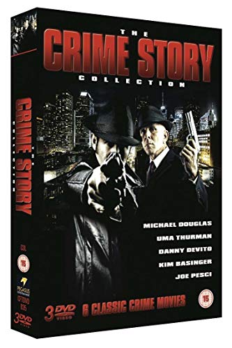 DVD cover for "The Crime Story Collection" featuring two men with guns.