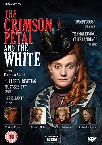 DVD cover for The Crimson Petal and the White featuring Romola Garai in costume.