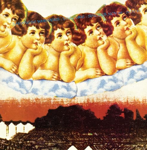 Album cover featuring cherubs on clouds above a dark, textured landscape.